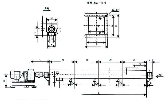 螺旋輸送機(jī)外形尺寸